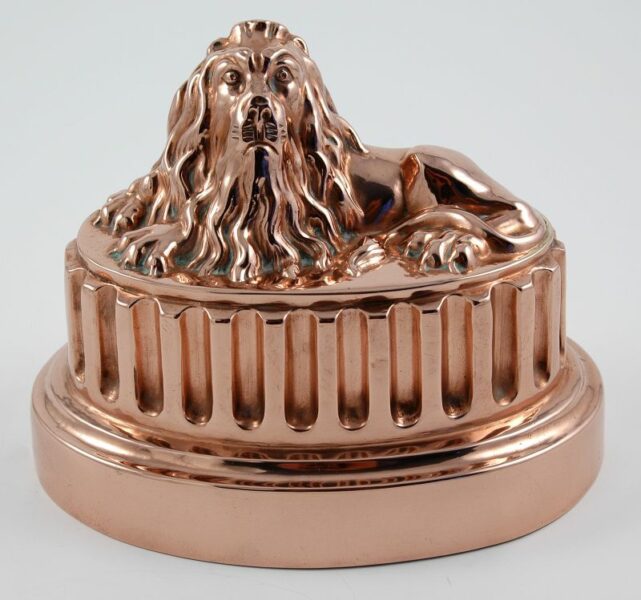 19th century copper jelly mould by Benham & Froud.