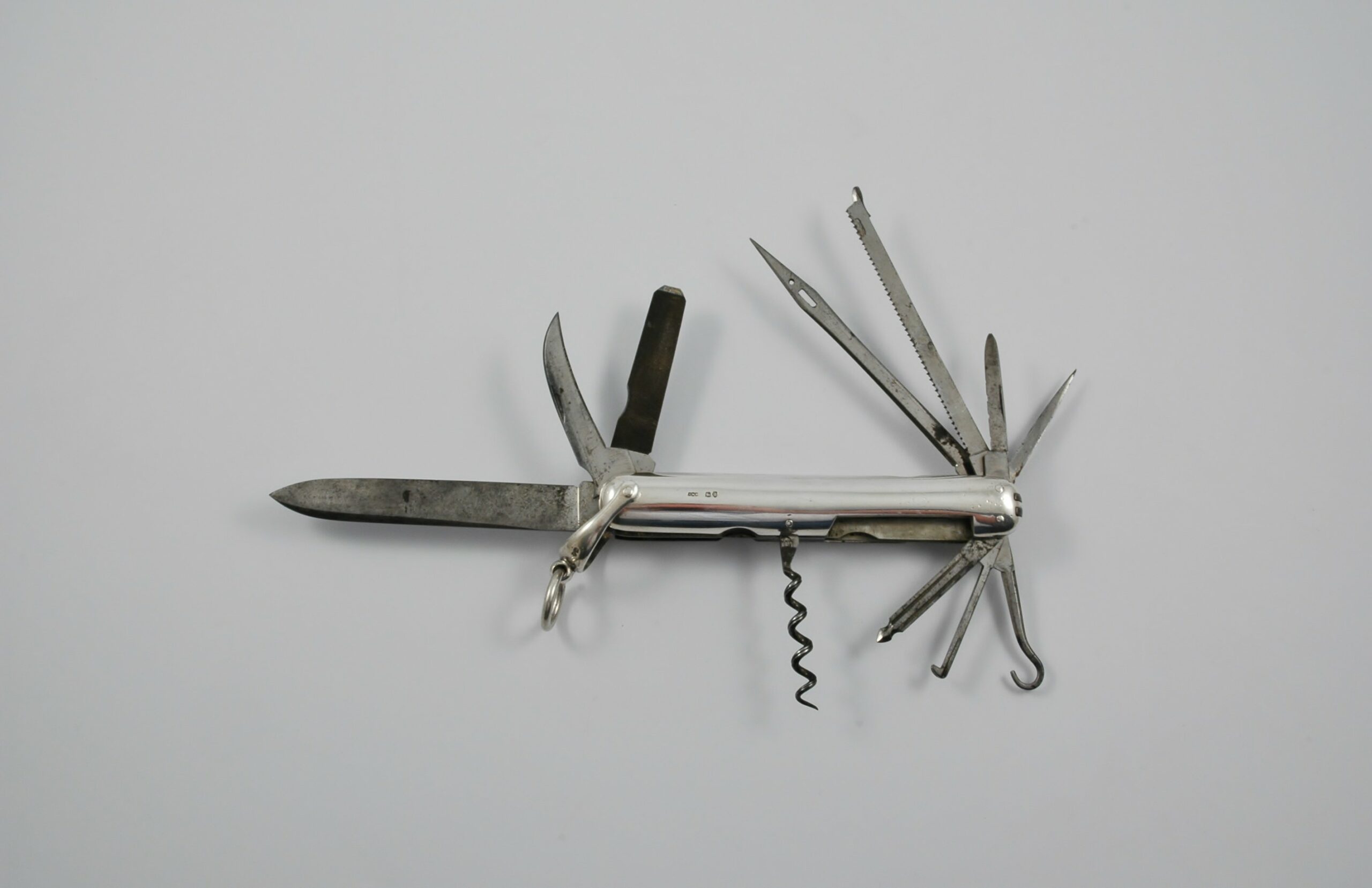 Silver mounted penknife by Henry William Dee, London 1872.