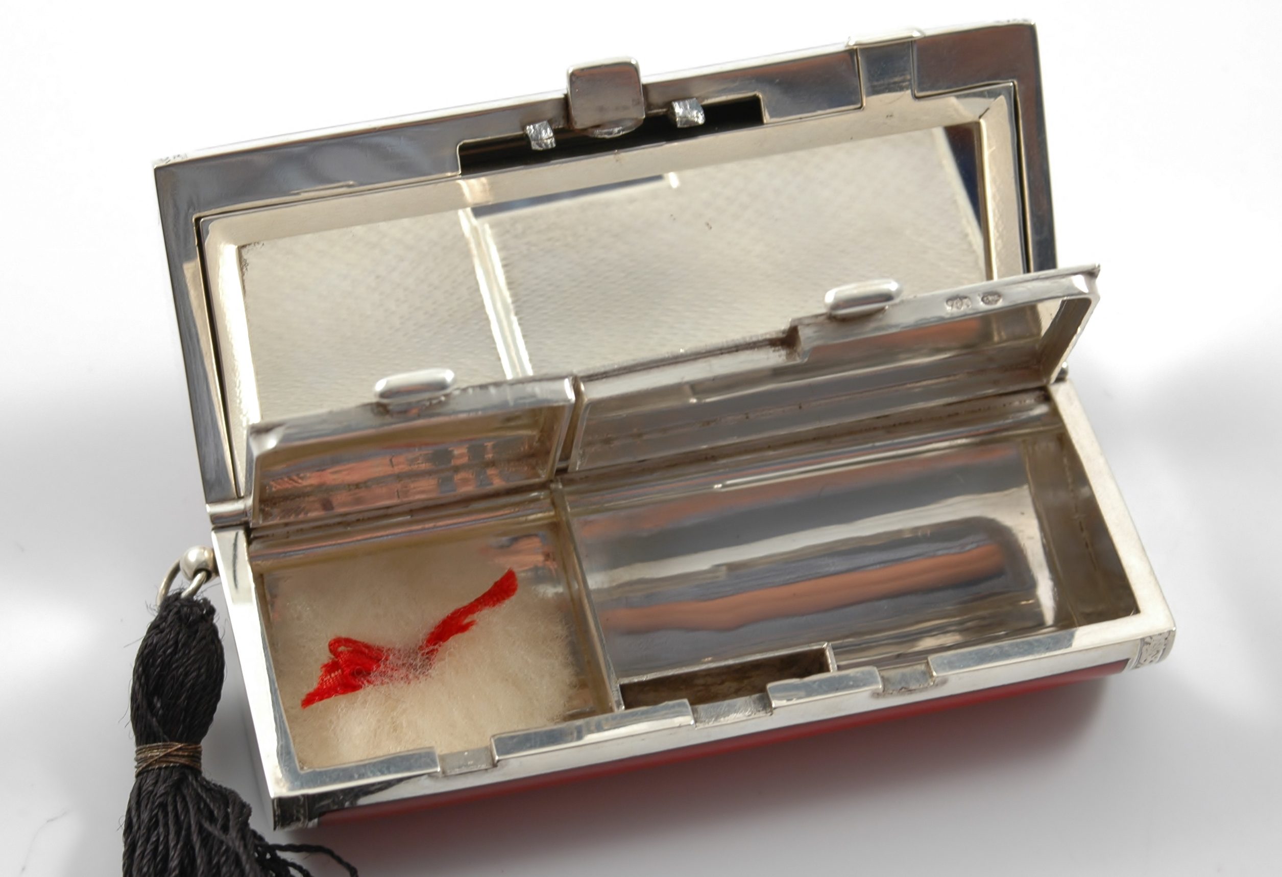 German ‘900’ silver and enamel Minaudière by Louis Kuppenheim, Circa 1920. - Image 6