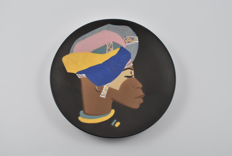 Kalahari Studio plate, Circa 1955- Striking head.