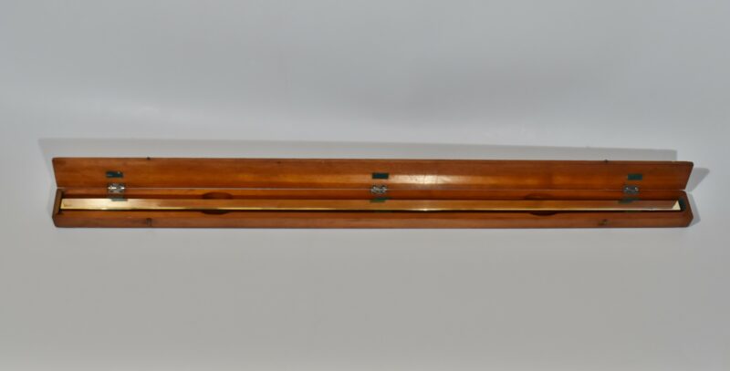 Early 20th century German cased brass 1 meter ruler by ‘HILDEBRAND FREIBEBERG No 12813.’