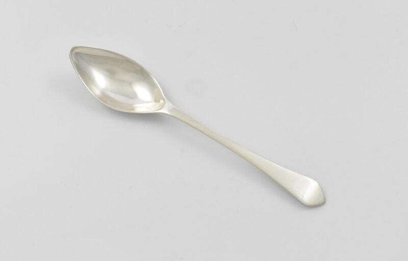 Cape silver Lemoen Lepel (Orange spoon) probably by Daniel Collinet, circa 1810- 1825 (newly recorded makers mark).