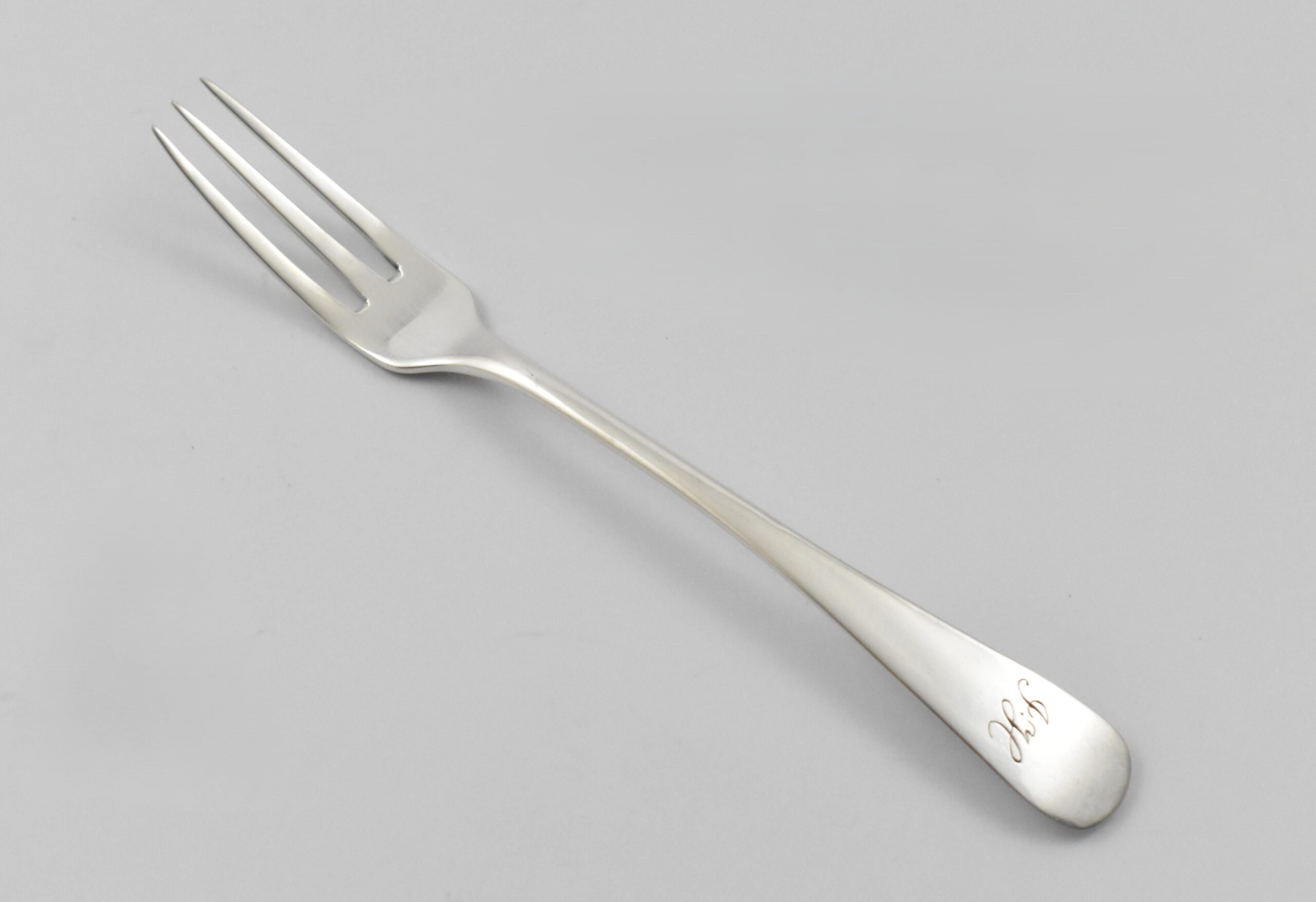 Cape silver Konvyt Fork by Willem Godfried Lotter, Circa 1820. - Image 2