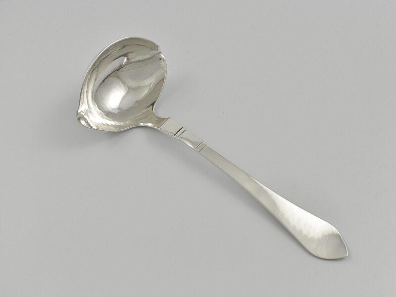 Georg Jensen ‘925’ silver ‘Continental pattern’ sauce ladle with marks used since 1945.