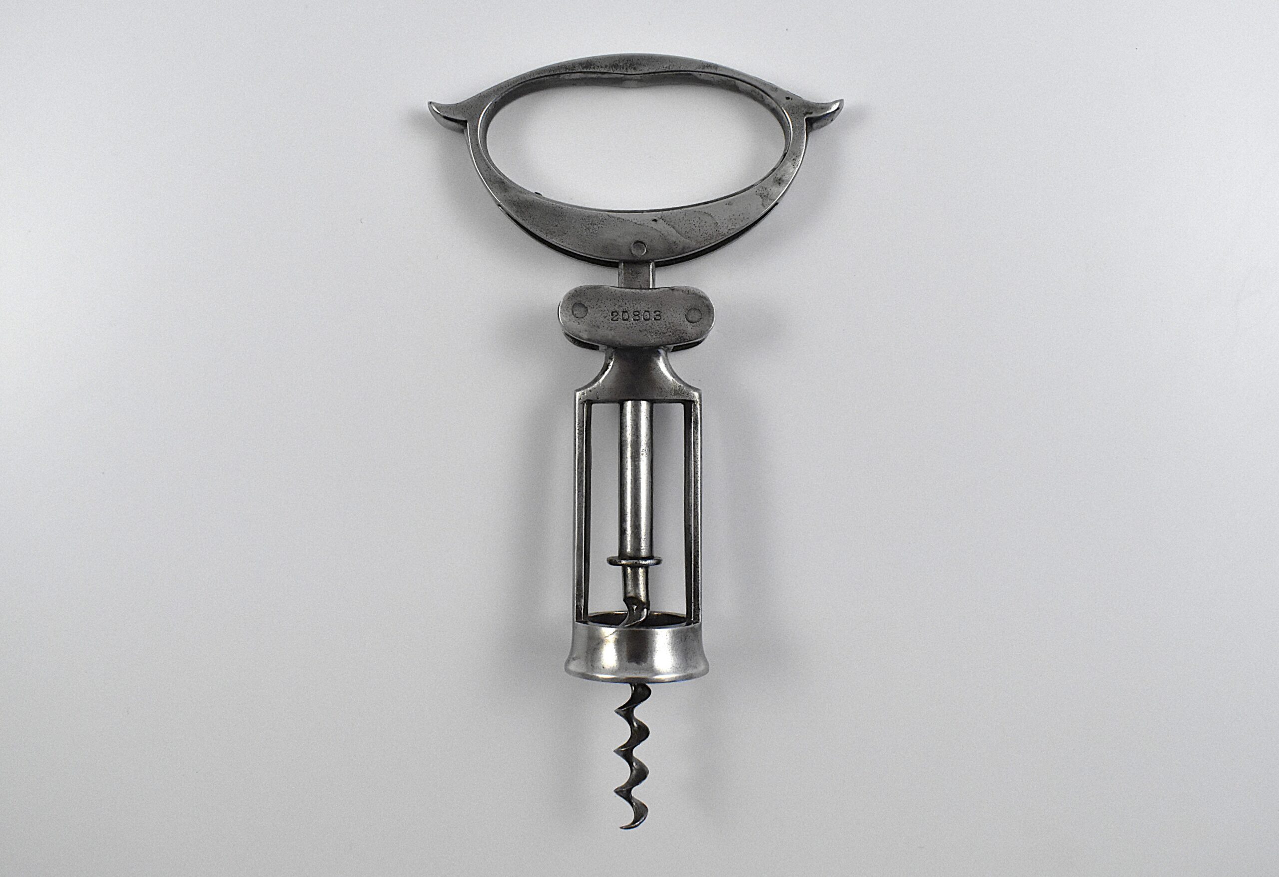German open framed steel corkscrew by Valentin Rasch of Zella St. Blasii and this was his German Patent No. 20,803 granted on the 14th of March 1882. - Image 2
