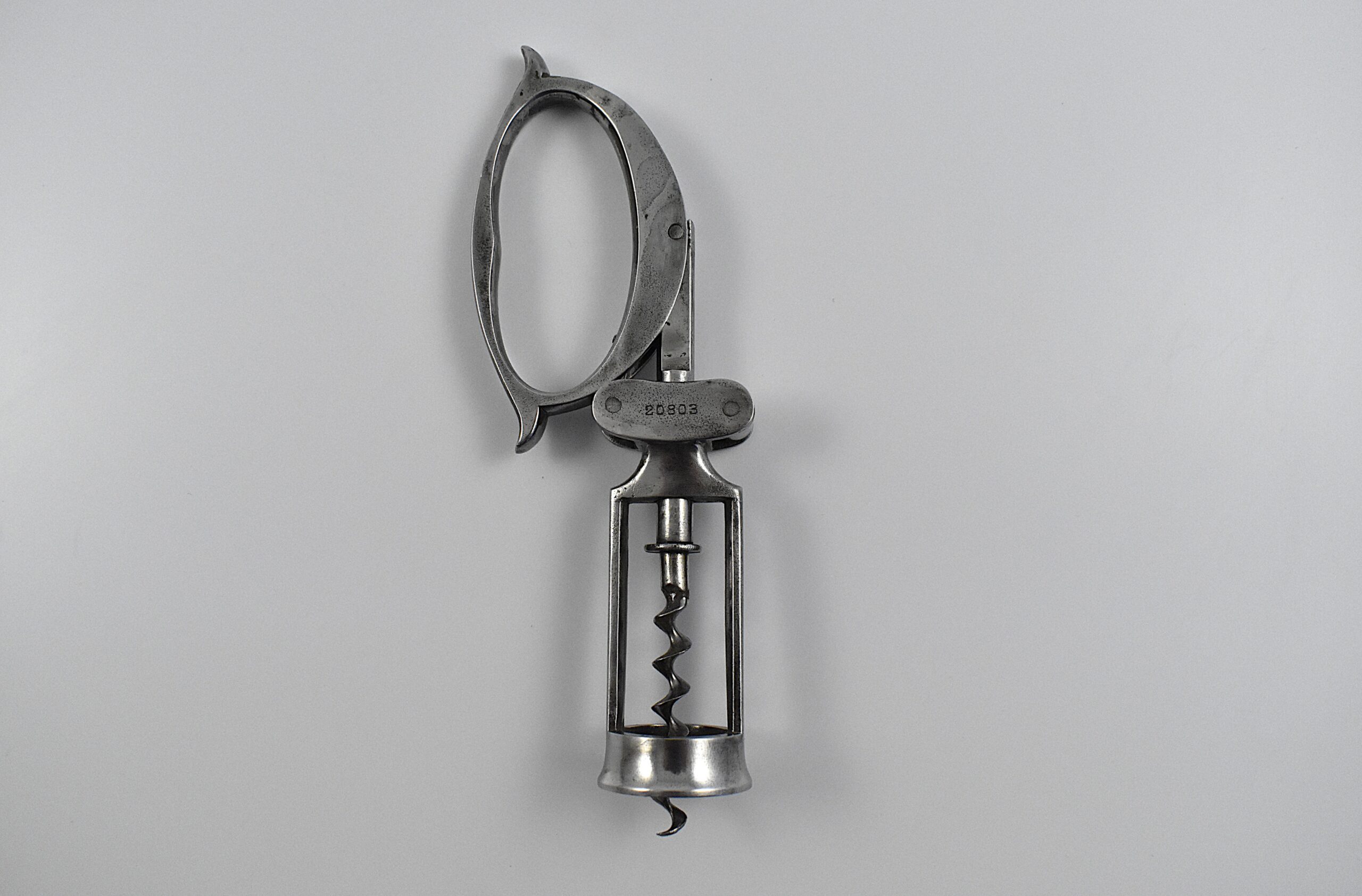 German open framed steel corkscrew by Valentin Rasch of Zella St. Blasii and this was his German Patent No. 20,803 granted on the 14th of March 1882. - Image 4