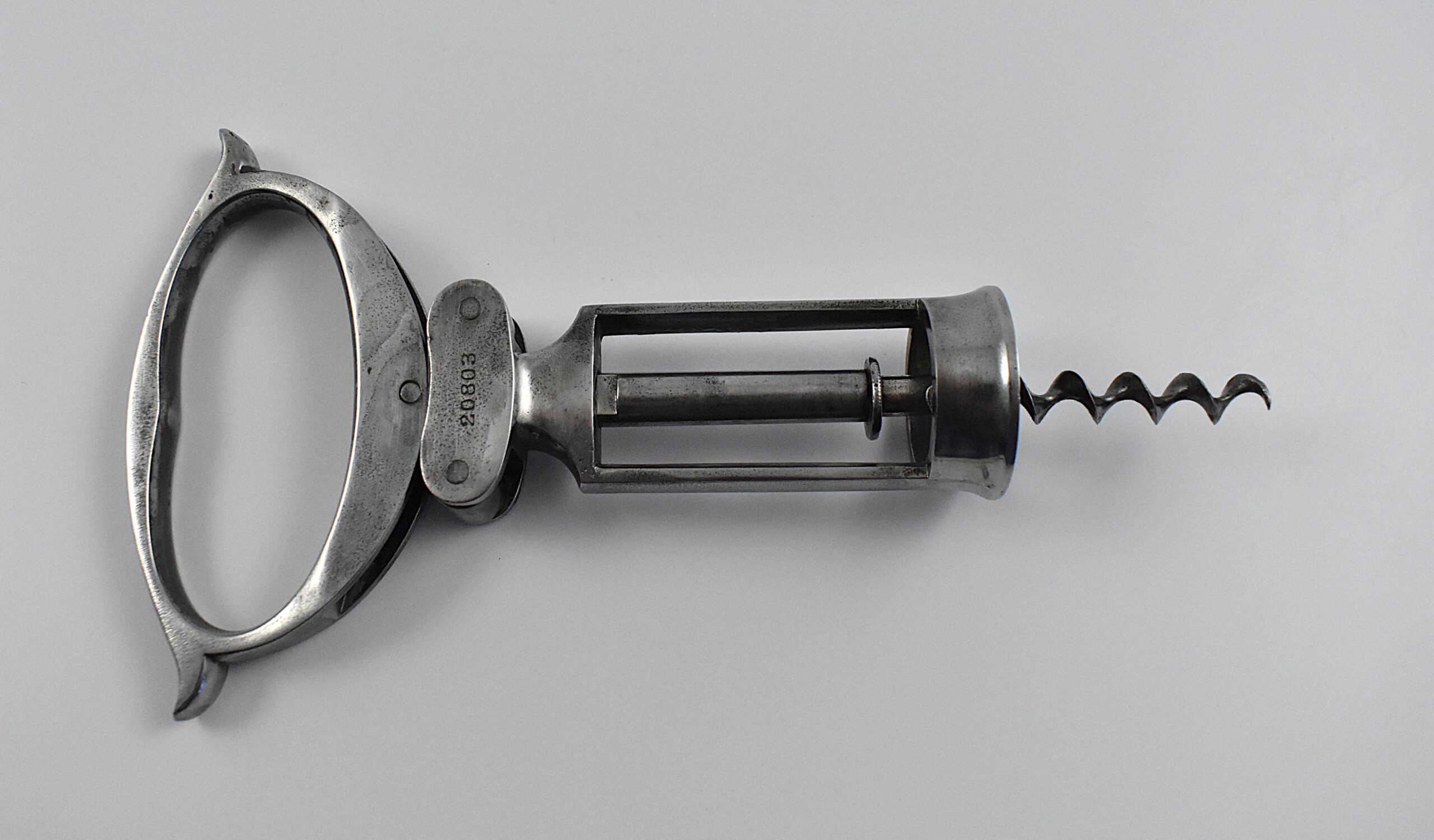 German open framed steel corkscrew by Valentin Rasch of Zella St. Blasii and this was his German Patent No. 20,803 granted on the 14th of March 1882. - Image 5