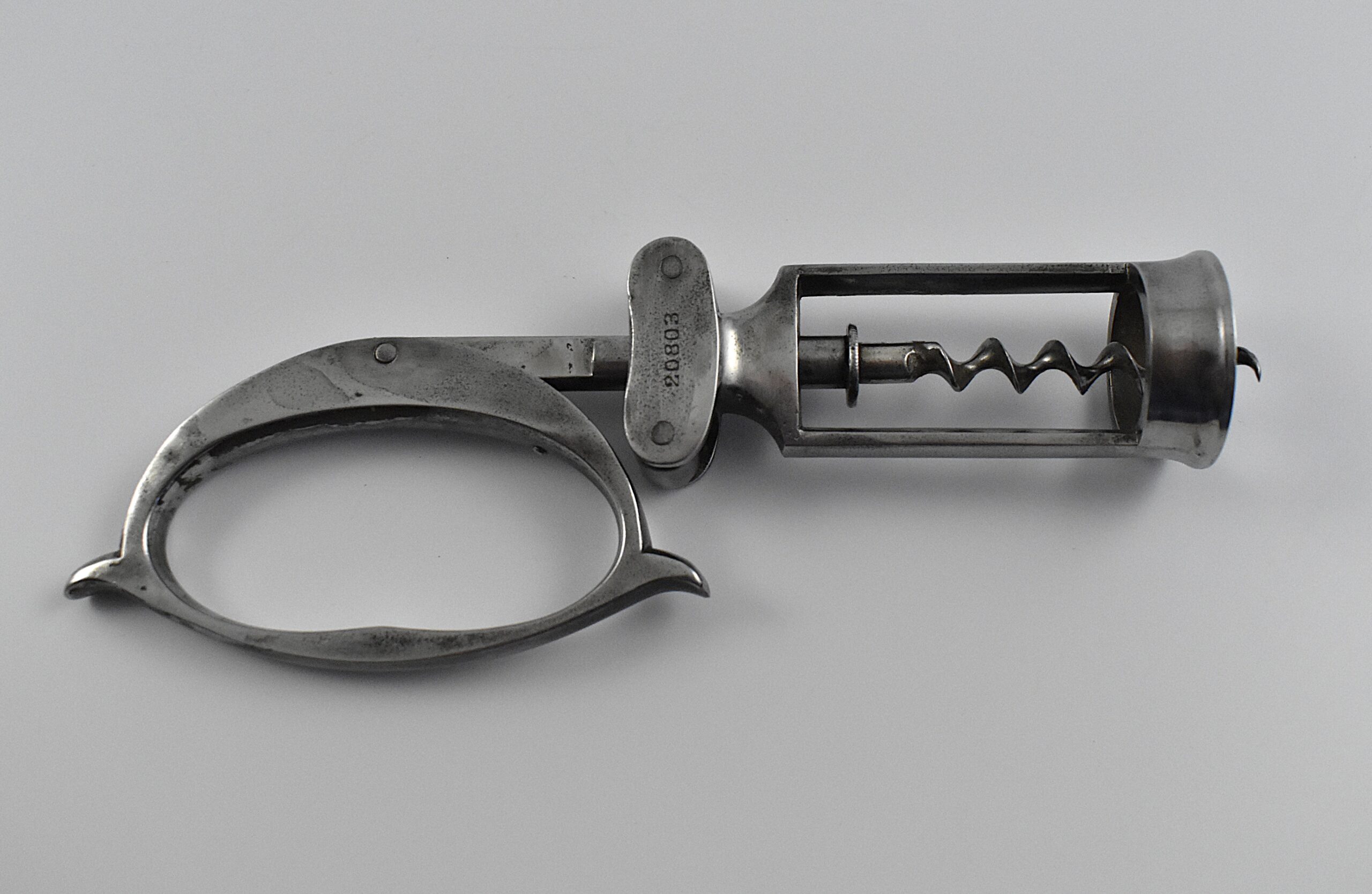 German open framed steel corkscrew by Valentin Rasch of Zella St. Blasii and this was his German Patent No. 20,803 granted on the 14th of March 1882. - Image 6