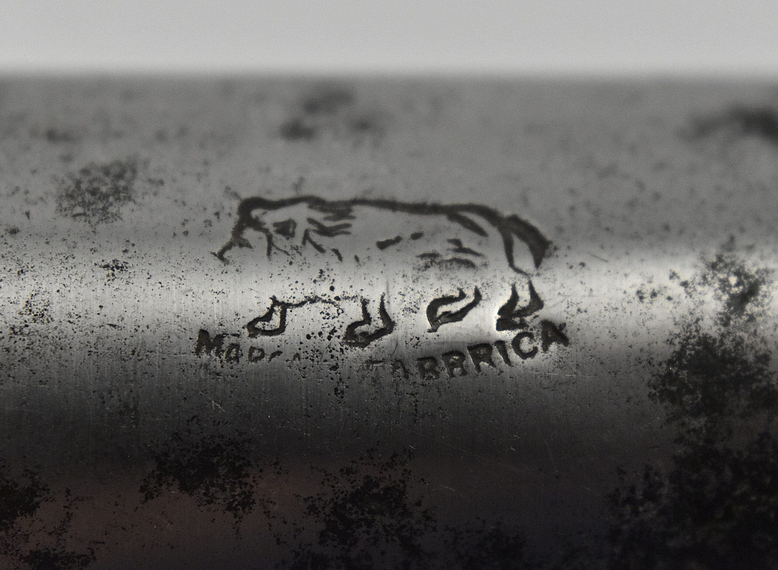 An Italian steel slotted closed barrel frame corkscrew marked “F TONELLI PARMA". - Image 6