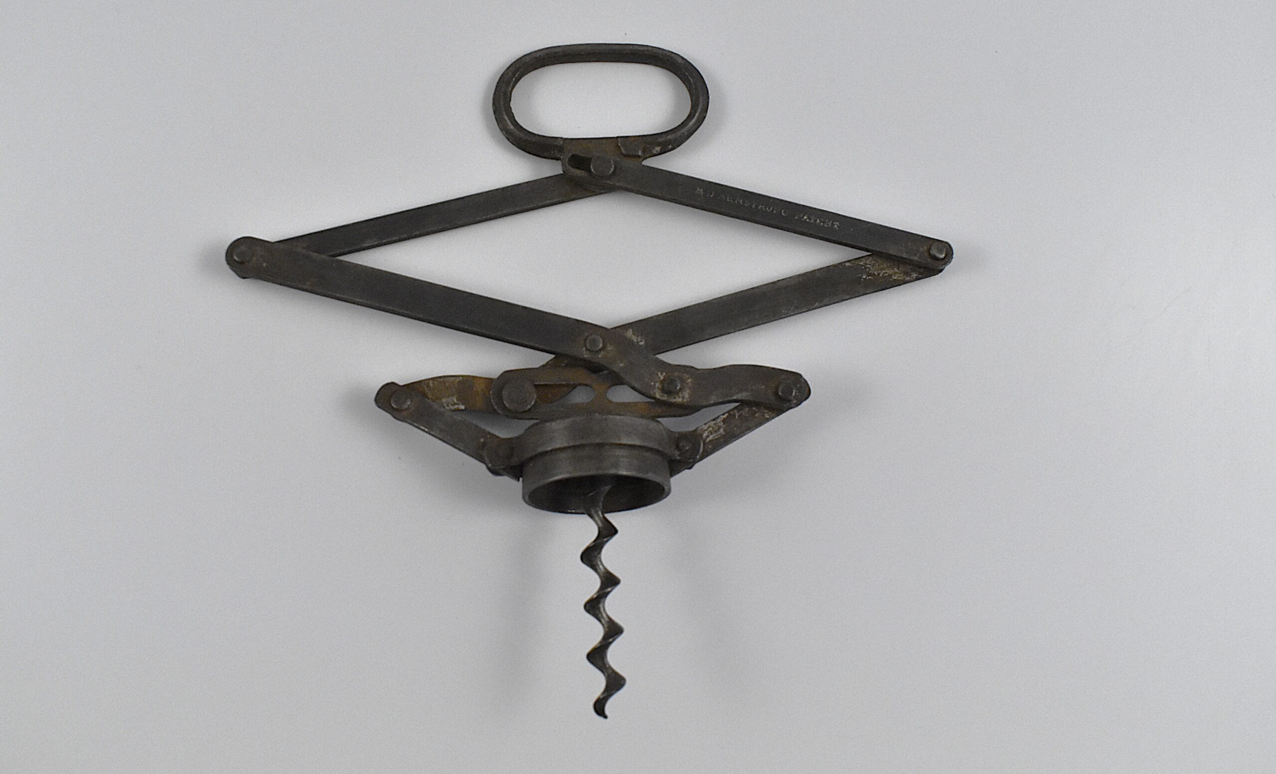 An English all steel concertina ‘Armstrong’ corkscrew. - Image 2