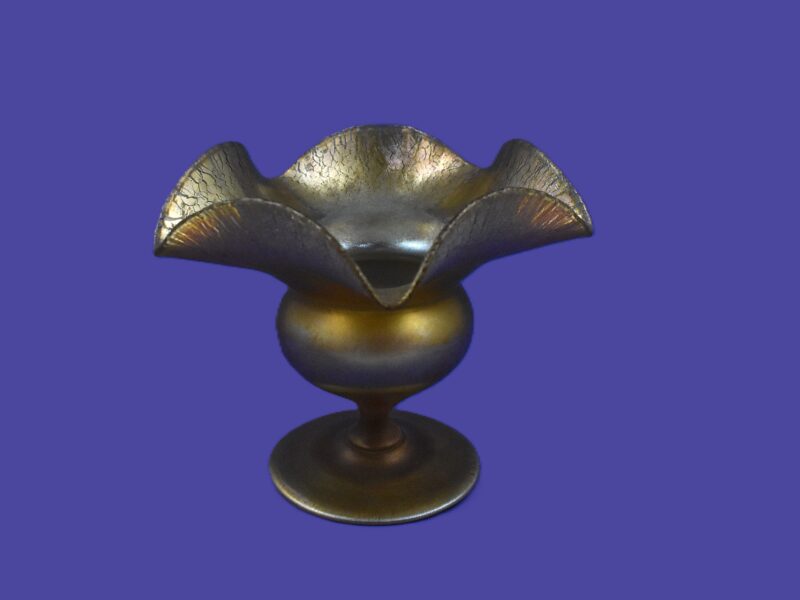 Early 20th century Tiffany Favrile glass vase by Louis Comfort Tiffany inscribed “1529-43832 L C Tiffany – Favrile” to the base.